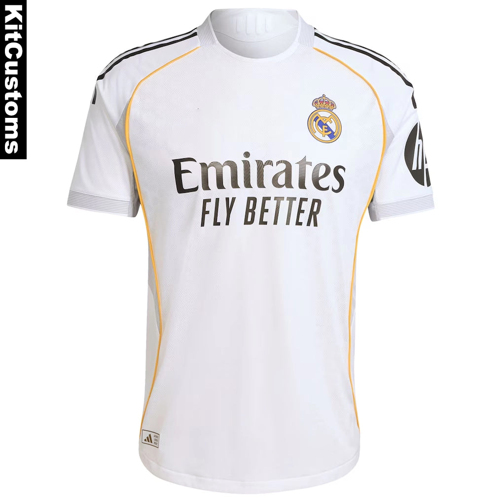 Real Madrid 25/26 Football Shirt | Custom VINI JR. #7 Jersey | KitCustoms™