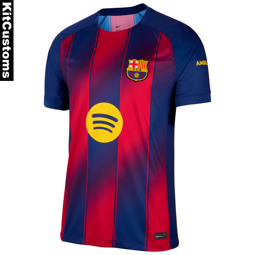 FC Barcelona 2025/26 Home Jersey | Custom Lamine Yamal #10 Football Shirt | KitCustoms™