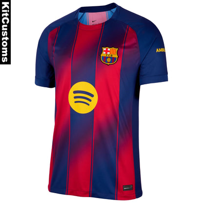 FC Barcelona 2025/26 Home Jersey | Custom Lamine Yamal #10 Football Shirt | KitCustoms™