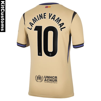 Barcelona Away Jersey 2025-26 | Custom Lamine Yamal #10 Football Shirt – KitCustoms™
