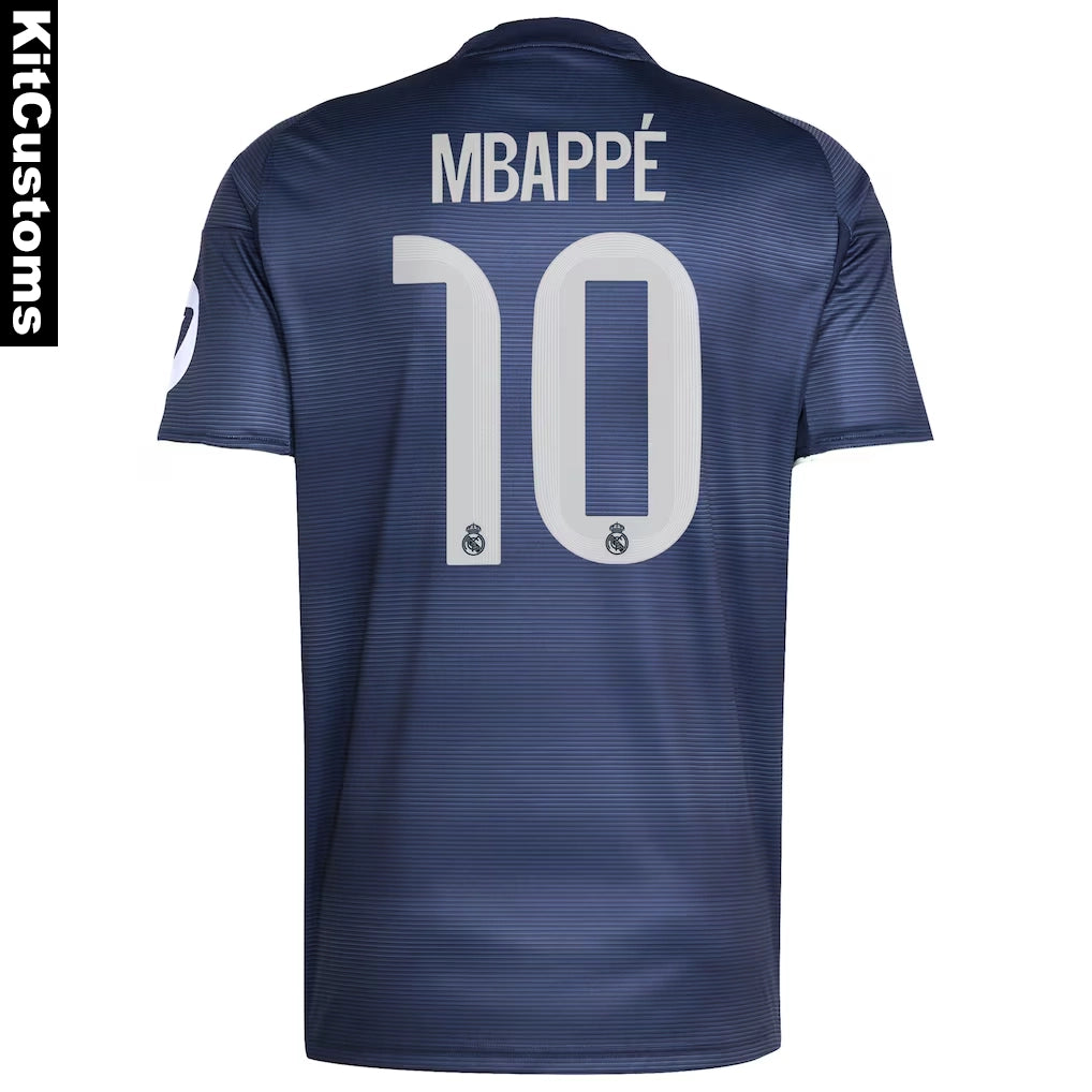 Real Madrid 25/26 Away Custom Football Shirt – Mbappé #10 | KitCustoms™