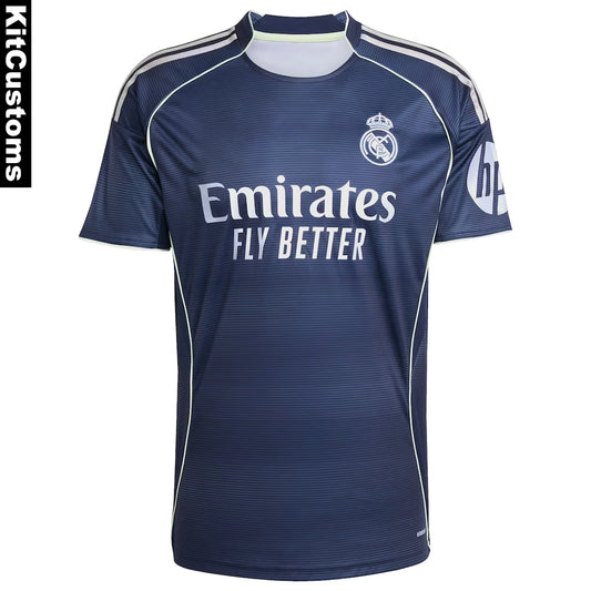 Real Madrid 25/26 Away Custom Football Shirt – Mbappé #10 | KitCustoms™