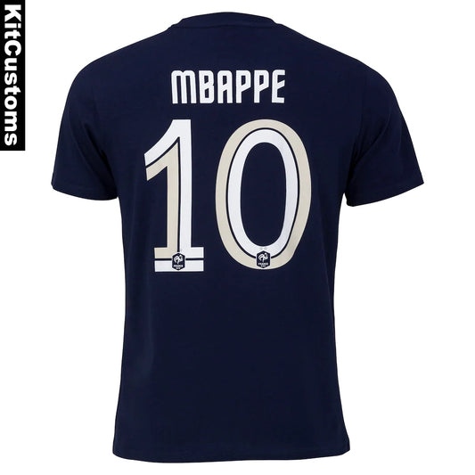 France National Team 24/25 Custom Football T-Shirt – Mbappé #10 | KitCustoms™