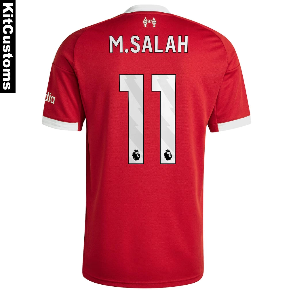 Liverpool 2025-2026 Home Jersey – Custom M.Salah #11 Football Shirt | KitCustoms™