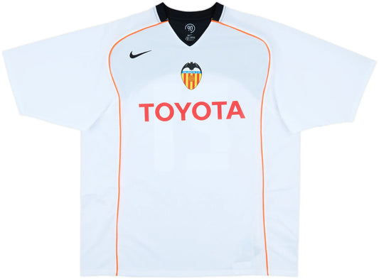 Valencia Cf 2004/05 Home Retro Soccer Uniform