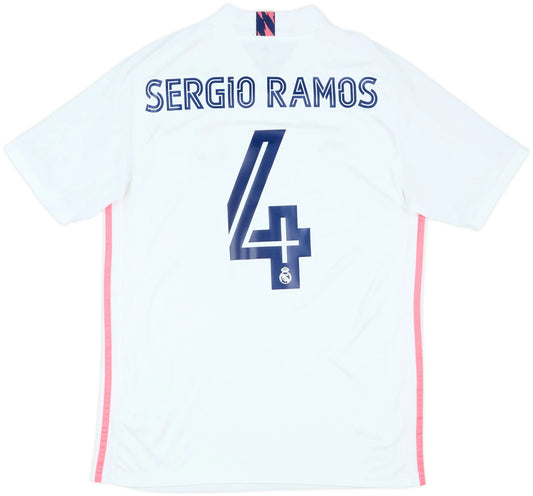 Real Madrid 2020/21 Home Retro Soccer Jersey front view