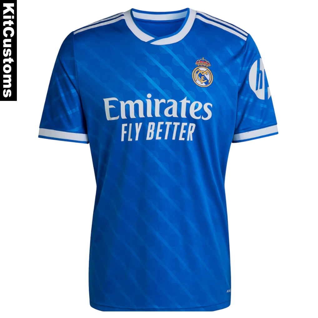 Real Madrid 25/26 Away Custom Football Shirt – Bellingham #5 | KitCustoms™