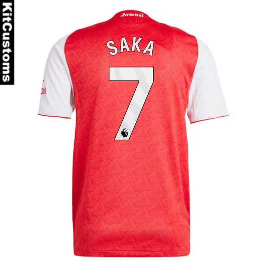 Arsenal 2025/26 Home Jersey – Custom Saka #7 Football Shirt | KitCustoms™