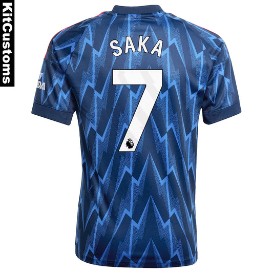 Arsenal 25/26 Third Football Jersey – Custom Saka #7 Shirt | KitCustoms™