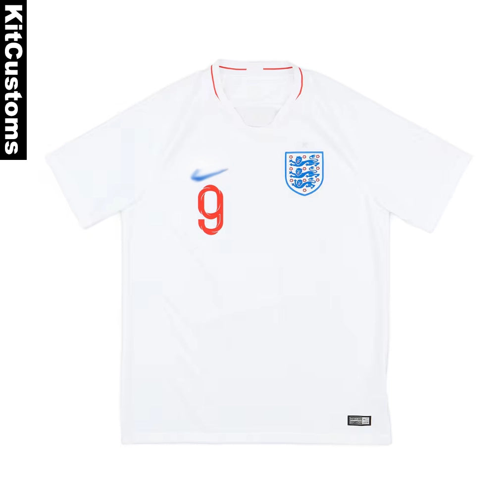 England 2018/19 Home Jersey – Custom KANE #9 Football Shirt | KitCustoms™