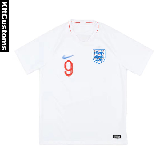 England 2018/19 Home Jersey – Custom KANE #9 Football Shirt | KitCustoms™