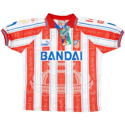 Atletico Madrid 1996/97 Home Retro Vintage Football Shirt